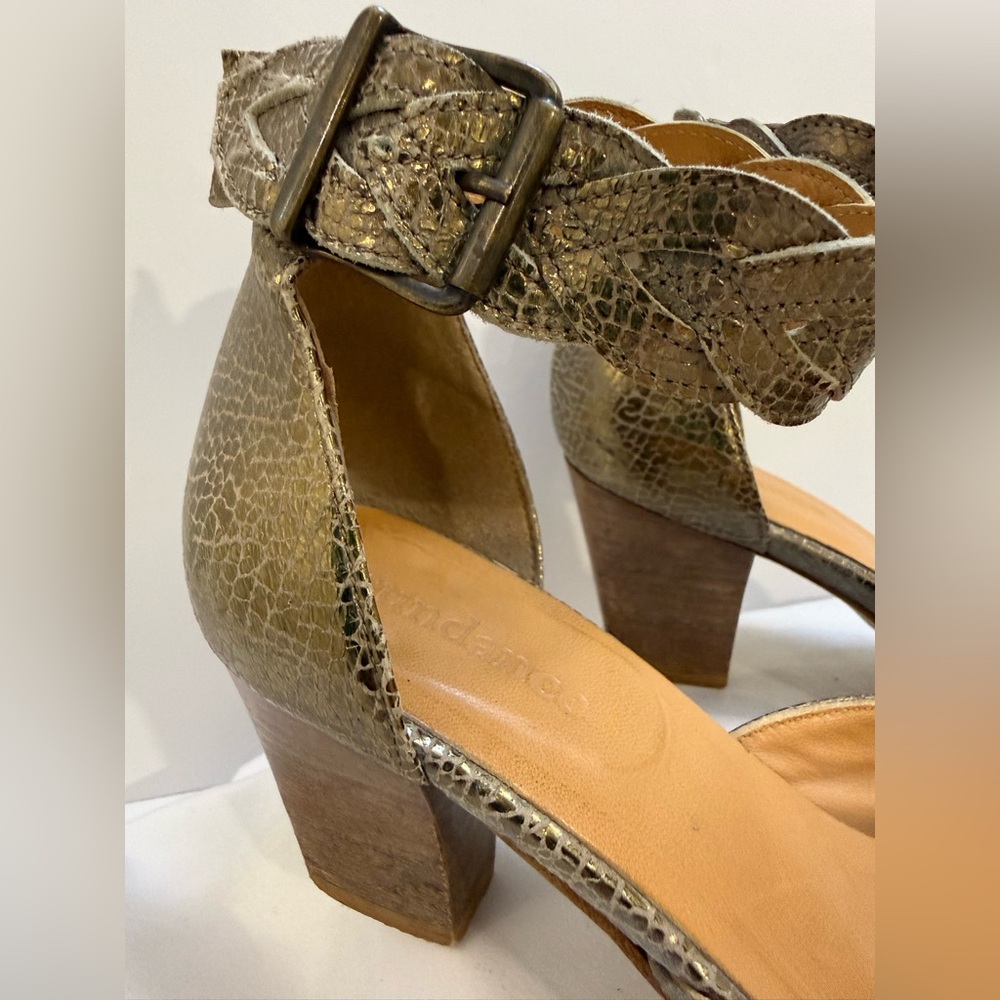 Sundance woven ankle heels size 38 - Picture 3 of 10
